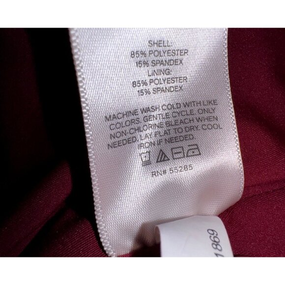 Express Body Contour Burgundy Thong Bodysuit XL Classic Stretch Basic Tank Top - Picture 5 of 5